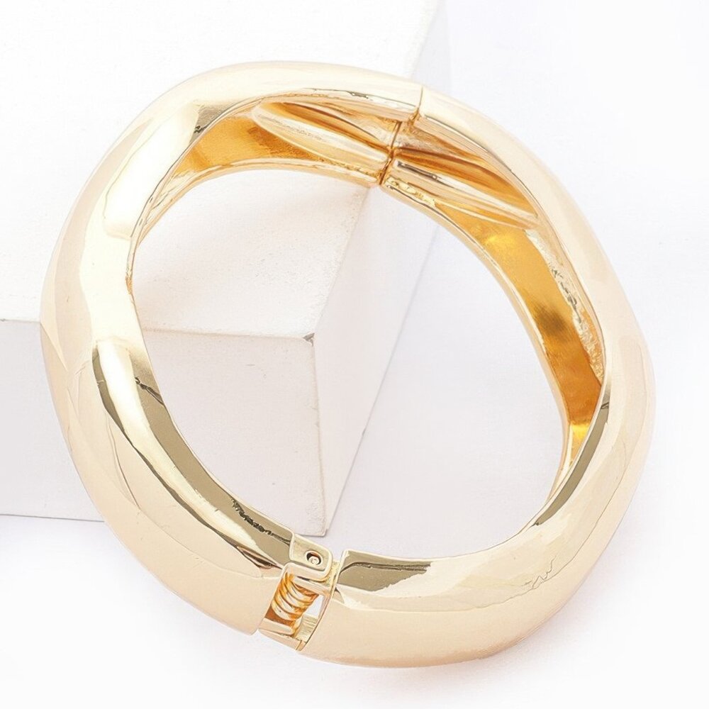 Metal Spring Hinge Bracelet - Picture 2 of 2